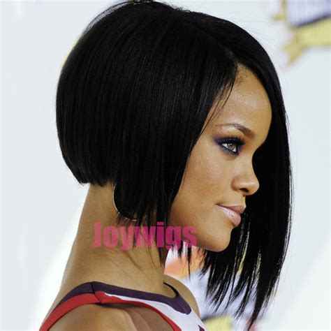 Adding layers into your bob will give your hair texture. 2016 Rihanna Style Short Layered Bob Hairstyles lace human ...