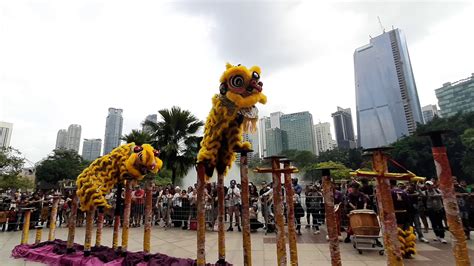 Chinese garden at mission garden. 2020 CNY Acrobatic Lion Dance Performance @ Suria KLCC ...