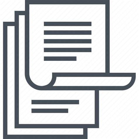 Documents Information Papers Paperwork Icon