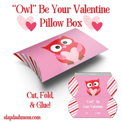 Free Printable Valentines Day Treat Box Slap Dash Mom