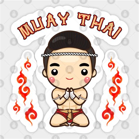 Adorable Muay Thai Muay Thai Sticker Teepublic