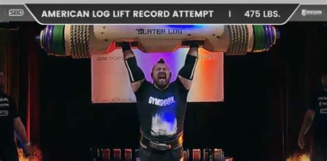 Rob Kearney Sets Pound American Log Lift Record BarBend