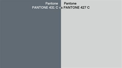 Pantone 431 C Vs Pantone 427 C Side By Side Comparison