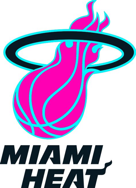 The miami heat colors are heat red, heat yellow, black and white. Neo's NBA Mashup series (OKC added!) - Page 2 - Concepts - Chris Creamer's Sports Logos ...