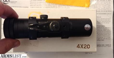 Armslist For Sale Original Colt 4x20 Ar 15 Scope With Box And More