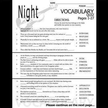 Elie wiesel took over ten years before he decided to write his fairy tale, and he picked the someone asked. Night by elie wiesel study guide pdf