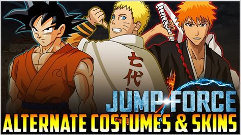 Jump Force Alternate Costumes And Skins We Could See Youtube