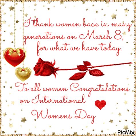 To All Women Congratulations On International Womens Day Pictures