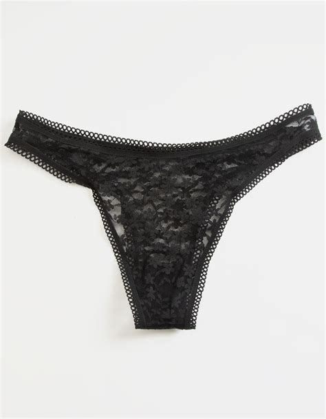 full tilt lace high leg cheeky panties black tillys