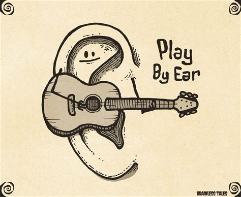 Get away from that written music. Play By Ear | Funny puns, Punny puns, Visual puns