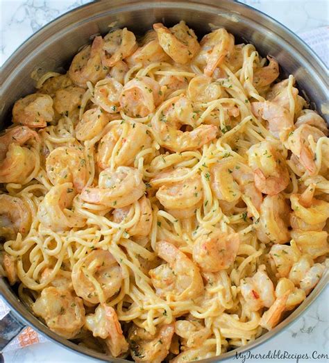 In a large pot of boiling salted water, cook pasta according to package instructions; Bang Bang Shrimp Pasta! - Grandma's Simple Recipes