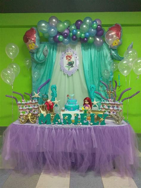 Ariel Birthday Party Mermaid Birthday Party Decorations Mermaid