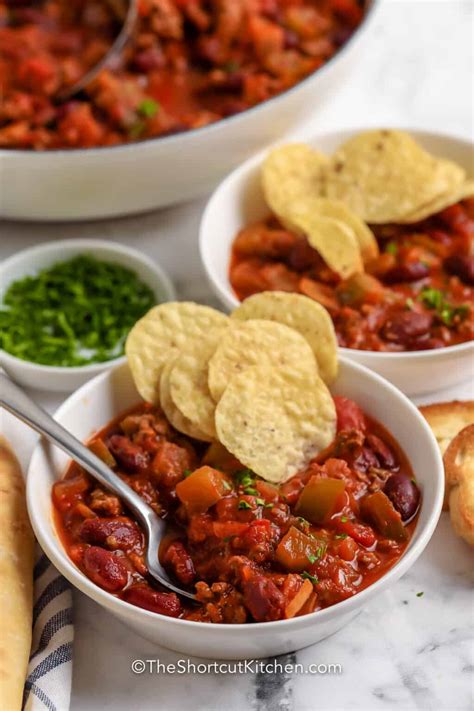 Quick And Easy Chili Just 15 Minute Prep Time The Shortcut Kitchen