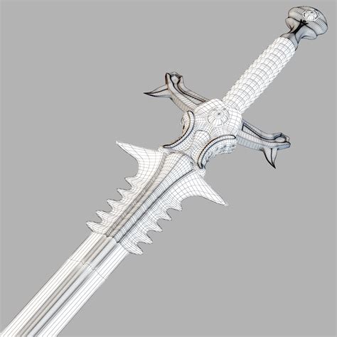 Fantasy Sword 3d Model 39 Max Fbx Obj Free3d