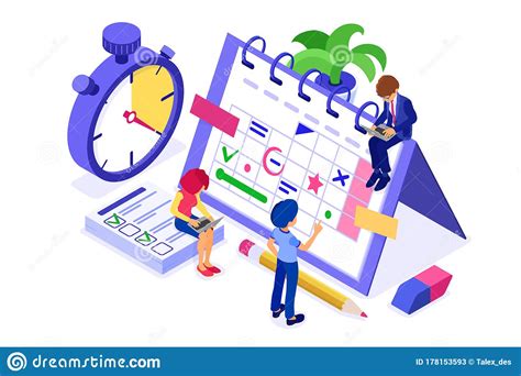Planning Schedule Time Management Stock Vector Illustration Of Choice