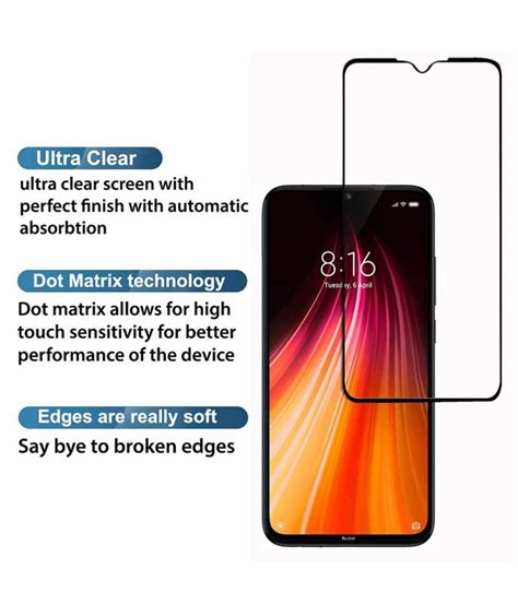 Xiaomi Redmi Note 8 Tempered Glass Screen Guard By Lenmax Japanese Advance Screen Protector