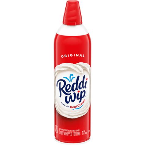 Reddi Wip Original Whipped Topping Made With Real Cream 13 Oz Spray