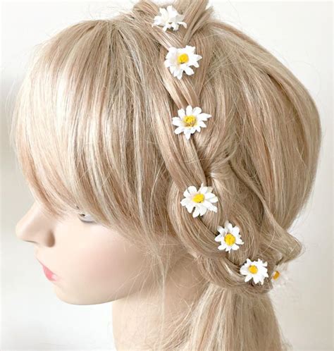 Daisy Bobby Pins Daisy Hair Flowers Hair Flowers Bridal Hair Flowers