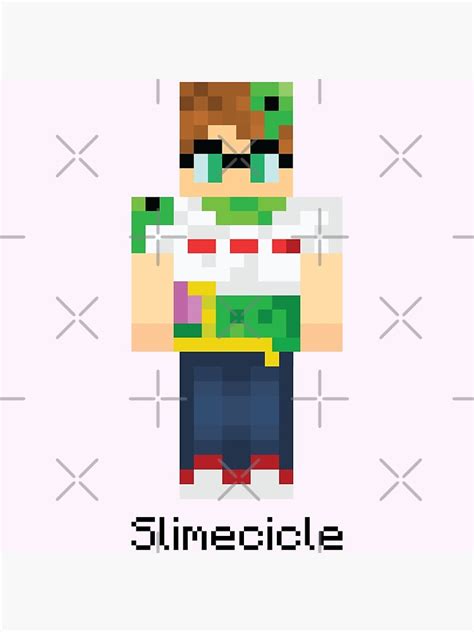 Slimecicle Minecraft Poster For Sale By Screwedupartist Redbubble
