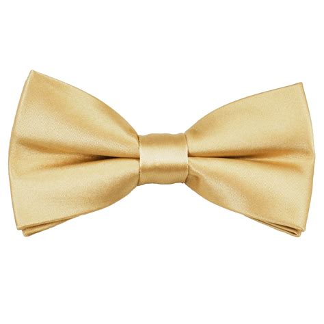 Plain Bright Gold Bow Tie From Ties Planet Uk