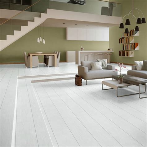 Several companies make laminate flooring. Quickstep Perspective Morning Oak Light ULW1535 Laminate Flooring