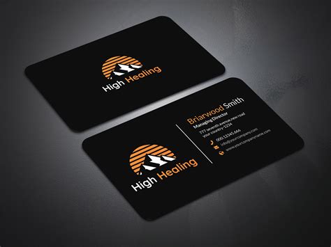 business card mockup  design  behance