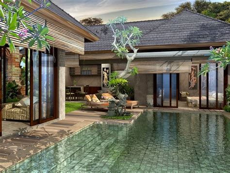 Biasanya kolam renang menjadi salah satu fasilitas yang identik dengan rumah megah dan besar. Contoh Desain Rumah Villa Minimalis Modern Terbaru
