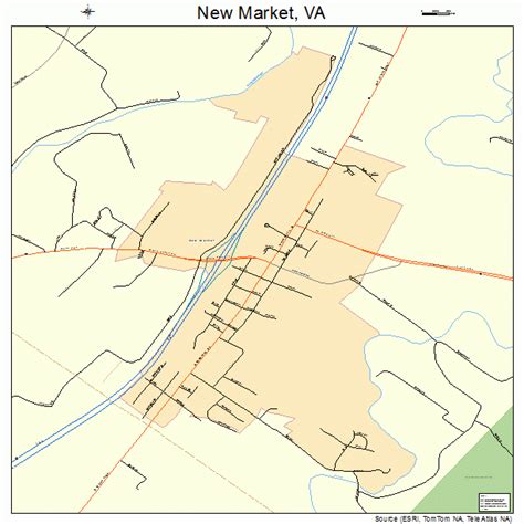 New Market Virginia Street Map 5155848