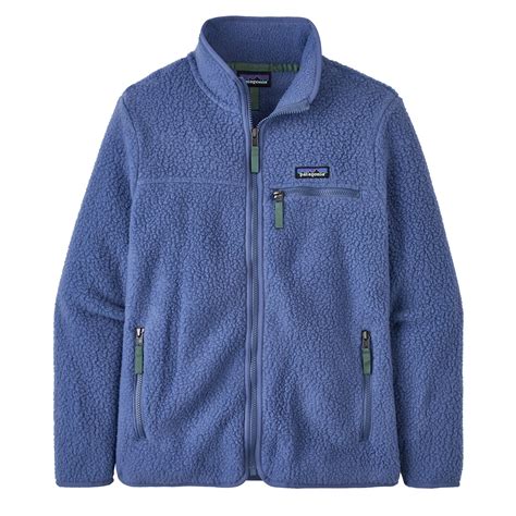 Patagonia Womens Retro Pile Fleece Jacket Current Blue The Sporting Lodge