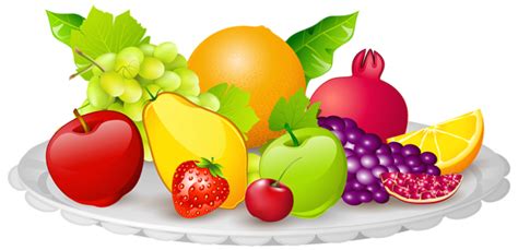 Plate With Fruits Png Clipart Image Fruit Clipart Free Fruit Fruit