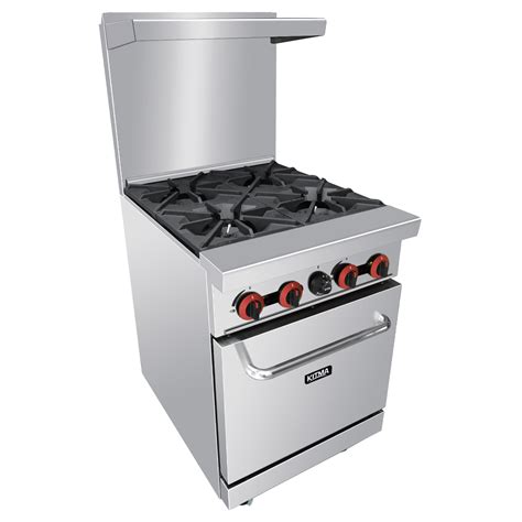 Heavy Duty 4 Burner Gas Range With Standard Oven Kitma Liquid Propane