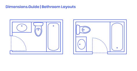 Bathroom Layouts Dimensions And Drawings Dimensionsguide