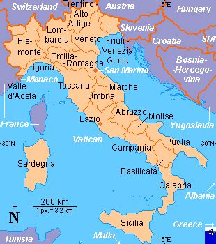 Italy has 20 regions which are then divided into 110 provinces. Italy - Regions and Provinces