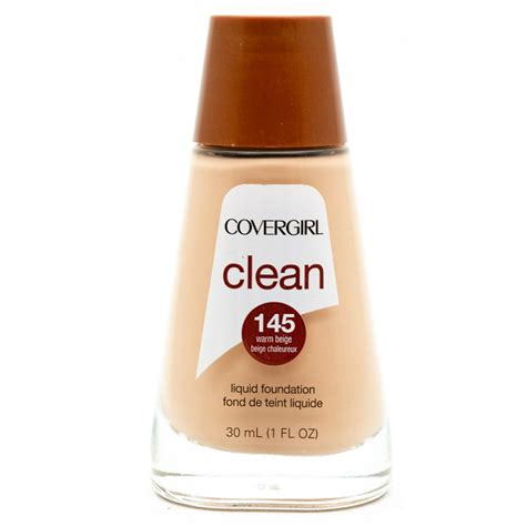 Covergirl Clean Liquid Foundation 145 Warm Beige 1 Fl Oz