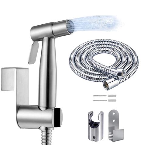 Buy Handheld Bidet Sprayer Kit Frap Stainless Steel Brushed Nickel Sprayer Toilet Bathroom