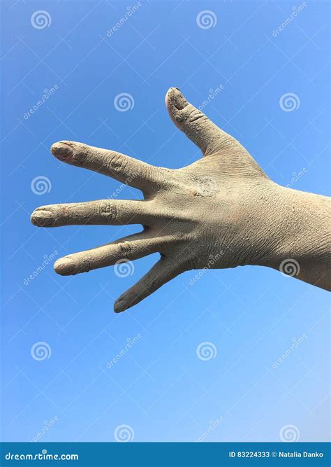 Women`s Human Left Hand In The Splayed Fingers Stock Image Image Of