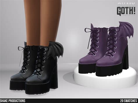 The Sims Resource Oh My Goth High Heel Boots