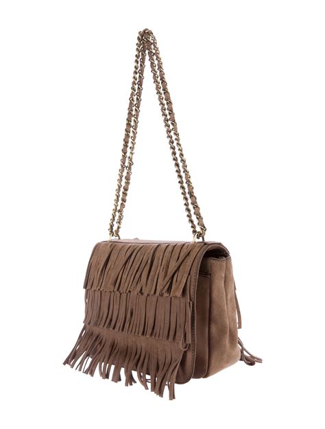Tory Burch Fringe Suede Shoulder Bag Handbags Wto95383 The Realreal