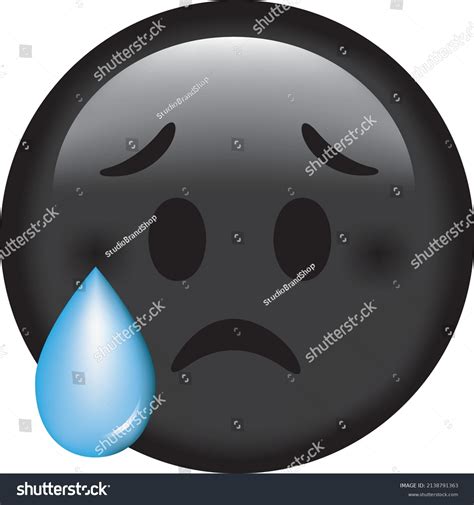 Vector Emoji Sad Face Sad Face Stock Vector Royalty Free 2138791363