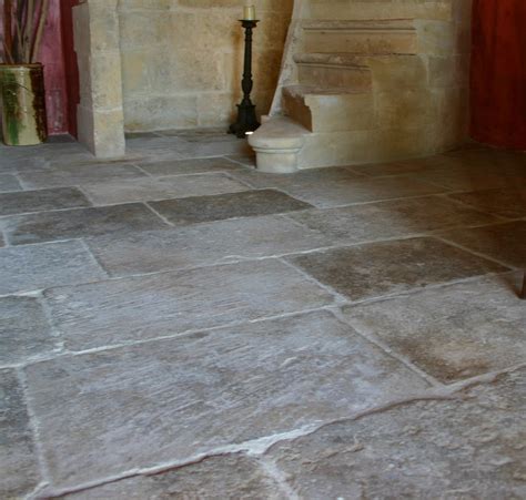 Reclaimed Antique French Limestone Floors For Truly Dramatic Interior