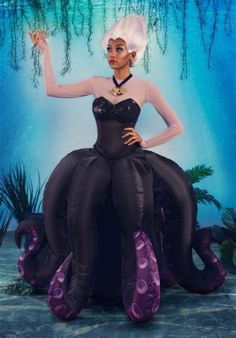 Authentic Ursula Costume For Women X Large Black Hurecbz