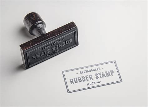 Free Photorealistic Rubber Stamp Mockup Psd Good Mockups