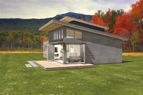 Double Shed Roof House Plans Cabin Jhmrad 143260