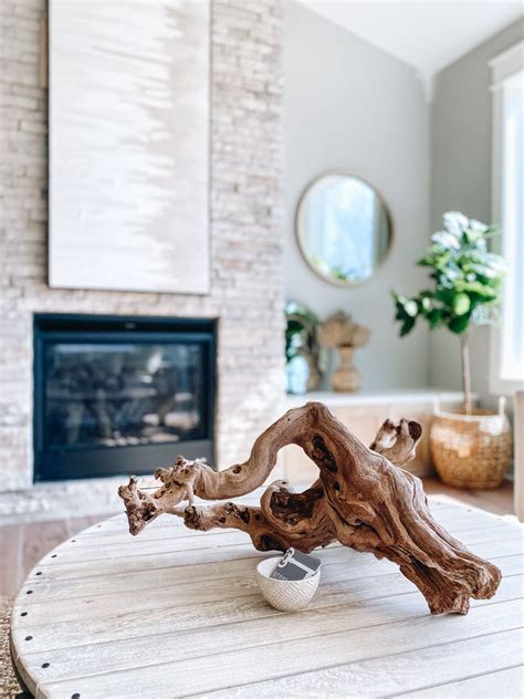 Driftwood Coffee Table Ankeny Coastal Boho Green Door Home Staging