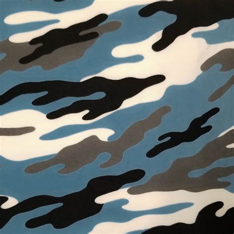 Camouflage Pattern Printed On Double Sided Brushed Dty Knit Fabric