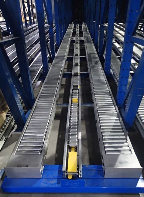 Full And Split Roller Pallet Flow Rack Barron Equipment And Overhead Doors