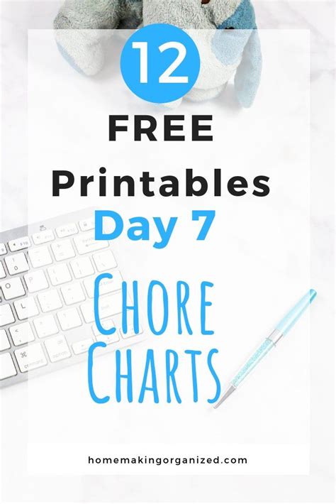 List Of Free Chore Chart Printables Day 7 Homemaking And