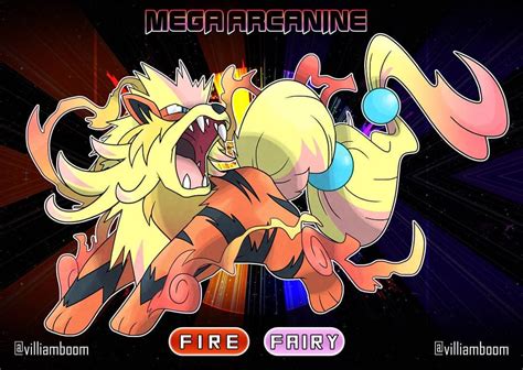 Mega Arcanine By Villiam Boom Villiamboom Pokemon Pictures