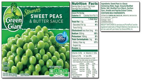 31 Frozen Peas Nutrition Label Labels For Your Ideas