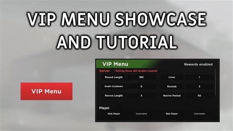 Vip Server Menu Showcase And Tutorial Evade Roblox Youtube